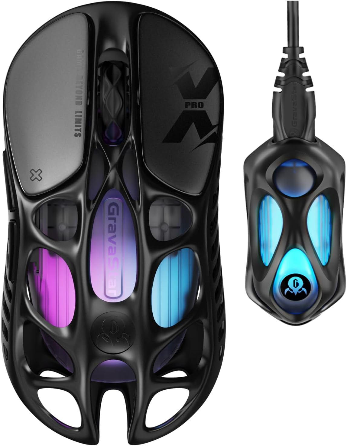 GravaStar Mercury X Pro Wireless Gaming Mouse - Galaxy Black GravaStar Mercury X Pro Wireless Gaming Mouse - Galaxy Black